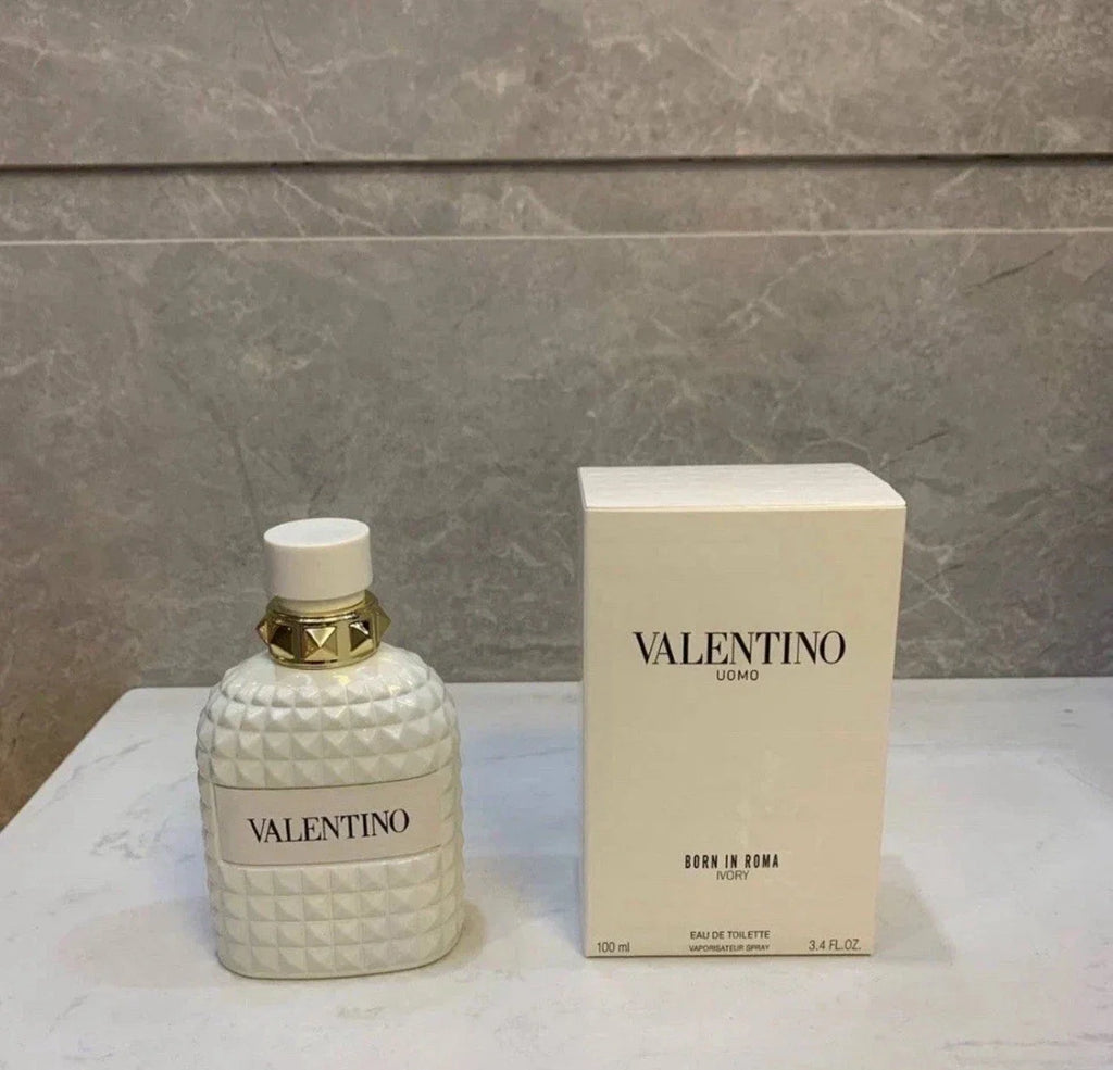 NEW VALENTINO UOMO BORN IN ROMA IVORY EDT SPRAY FOR MEN 3.4 Oz / 100 ml. Scentora