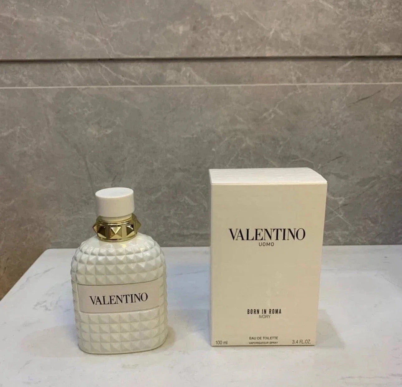 NEW VALENTINO UOMO BORN IN ROMA IVORY EDT SPRAY FOR MEN 3.4 Oz / 100 ml. Scentora