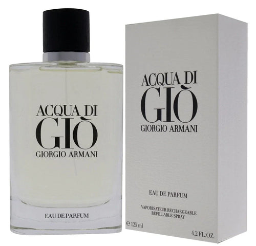 ACQUA DI GIO * Giorgio Armani 4.2 oz / 125 ml EDP Men Cologne Refillable Scentora