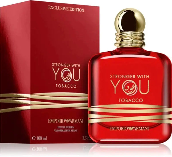 Emporio Armani Stronger With You Tobacco Eau de Parfum bottle front view